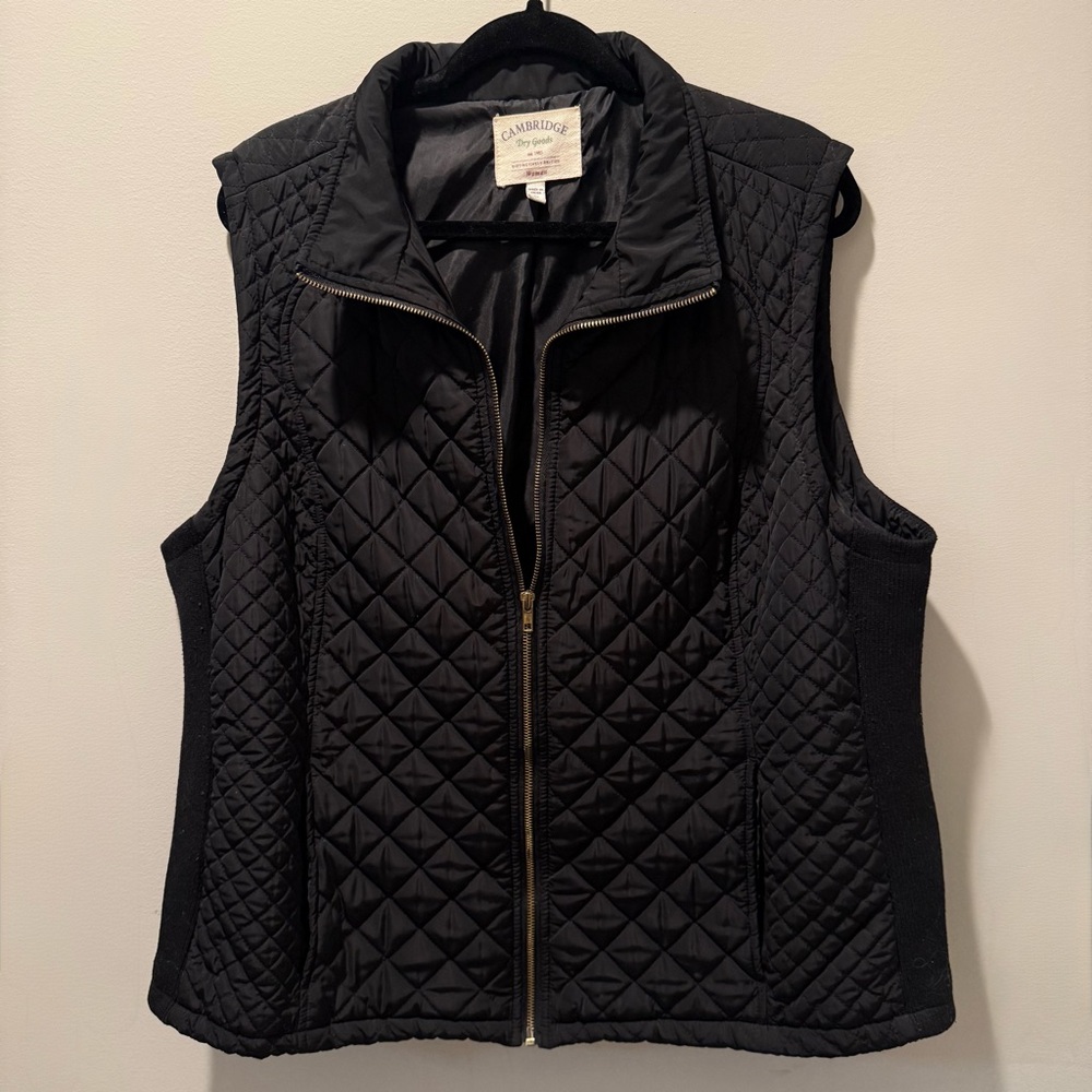 Cambridge Black Quilted Vest